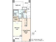 【東京都/世田谷区上馬】プラネ三軒茶屋 間取り図
