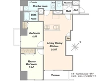 【東京都/世田谷区上馬】上馬ハイホーム 間取り図