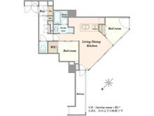 【東京都/世田谷区三軒茶屋】グランドメゾン三軒茶屋の杜 間取り図