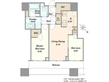 【東京都/中央区月島】キャピタルゲートプレイス ザ・タワー 間取り図
