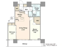 【東京都/中央区佃】ザ・クレストタワー 間取り図