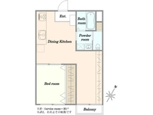 【東京都/中央区築地】パークハイツ築地 間取り図