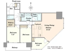 【東京都/江東区豊洲】THE TOYOSU TOWER 間取り図