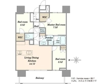 【東京都/江東区豊洲】THE TOYOSU TOWER 間取り図