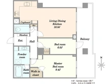 【東京都/江東区豊洲】キャナルワーフタワーズウエスト 間取り図