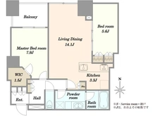 【東京都/江東区豊洲】シティタワーズ豊洲ザ・ツイン　ノースタワー 間取り図