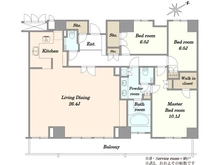 【東京都/江東区東雲】アップルタワー東京キャナルコート 間取り図