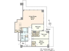 【東京都/江東区東雲】Wコンフォートタワーズ WEST 間取り図