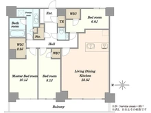 【東京都/江東区東雲】Wコンフォートタワーズ EAST棟 間取り図