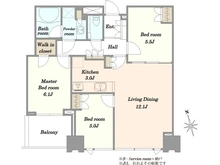 【東京都/江東区豊洲】シティタワーズ豊洲ザ・シンボル 間取り図