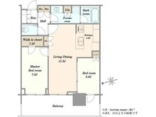 【東京都/中央区晴海】HARUMI FLAG SUN VILLAGE T棟 間取り図