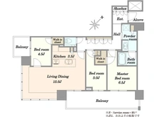 【東京都/江東区豊洲】パークホームズ豊洲ザ・レジデンス 間取り図