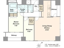 【東京都/港区赤坂】サイオン桜坂　SAION SAKURAZAKA 間取り図