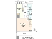 【東京都/江東区有明】ブリリアマーレ有明タワー＆ガーデン 間取り図