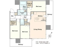【東京都/江東区有明】シティタワーズ東京ベイ　セントラルタワー 間取り図