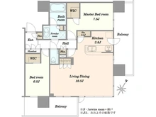 【東京都/江東区有明】シティタワーズ東京ベイ　セントラルタワー 間取り図