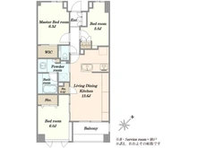 【東京都/中央区日本橋富沢町】プラウド人形町 間取り図