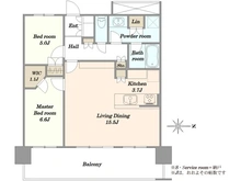 【東京都/江東区豊洲】アーバンドックパークシティ豊洲タワーA 間取り図