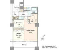 【東京都/江東区有明】ブリリア有明スカイタワー 間取り図