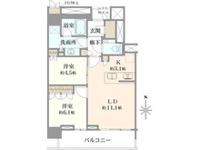 【東京都/中央区晴海】ザ・パークハウス晴海タワーズ ティアロレジデンス 間取り図