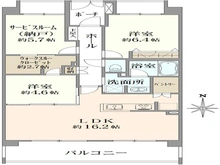 【神奈川県/横浜市鶴見区江ケ崎町】クレストフォルム鶴見グランステージ 間取り図