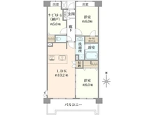 【神奈川県/横浜市鶴見区東寺尾】ライオンズヒルズ東寺尾 間取り図