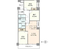 【神奈川県/横浜市鶴見区潮田町】ナイスパークコート鶴見潮田 間取り図
