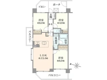 【神奈川県/川崎市幸区幸町】ヴィルヌーブ川崎・幸町 間取り図