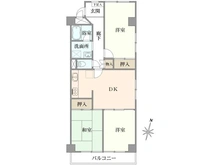 【神奈川県/川崎市川崎区貝塚】シャンボール第2川崎 間取り図