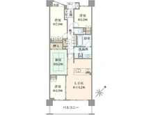 【神奈川県/川崎市川崎区四谷下町】ライフレビュー川崎グリーンプレイス 間取り図