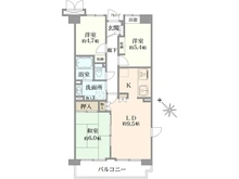 【神奈川県/横浜市鶴見区市場上町】オーベル横浜鶴見 間取り図