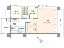 【神奈川県/川崎市幸区小倉】クレッセント新川崎IV 間取り図
