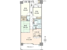 【神奈川県/川崎市川崎区田町】グロス・ヴュー・スクエアアルタイムIV 間取り図