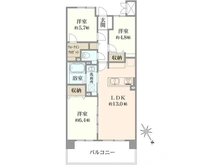 【神奈川県/横浜市鶴見区平安町】ヨコハマアイランドガーデン 間取り図