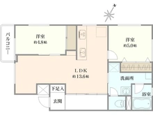 【東京都/世田谷区上用賀】馬事公苑南サンハイツ 間取り図