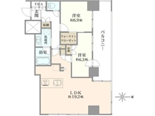 【神奈川県/横浜市鶴見区鶴見中央】ロイヤルタワー横濱鶴見 間取り図