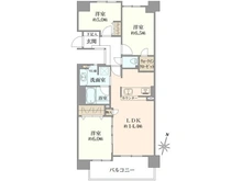 【神奈川県/川崎市川崎区中瀬】グランゲート川崎 間取り図