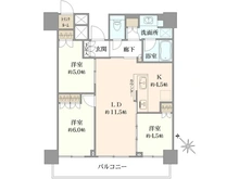 【神奈川県/川崎市川崎区港町】リヴァリエ C棟 間取り図