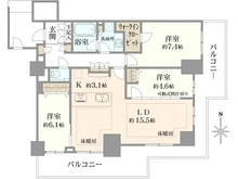 【神奈川県/川崎市幸区大宮町】Brillia Tower KAWASAKI 間取り図