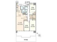 【神奈川県/川崎市川崎区小田】ジェイパーク川崎コンフィール 間取り図