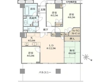 【神奈川県/川崎市幸区戸手】グラン・エステ川崎ツインタワー弐番館 間取り図