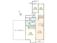 【神奈川県/川崎市幸区古市場】新川崎グランドハイツ 間取り図