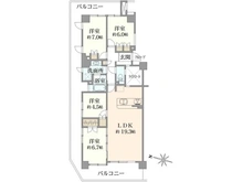 【神奈川県/川崎市川崎区浅田】ジェイパーク川崎 間取り図