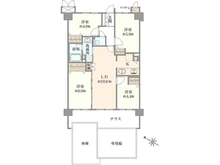 【神奈川県/横浜市鶴見区平安町】セントラルコート横浜鶴見 間取り図