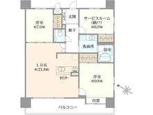 【神奈川県/川崎市川崎区小川町】ル・アール川崎アヴィデ 間取り図