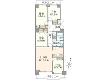 【神奈川県/川崎市川崎区京町】セソール川崎京町ハイライズファーストピア 間取り図