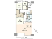 【東京都/大田区下丸子】多摩川ハイム3号棟 間取り図