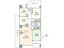【神奈川県/横浜市鶴見区東寺尾中台】ヴィスタージュ横濱東寺尾 間取り図