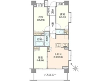 【神奈川県/川崎市川崎区下並木】クレストフォルム川崎サウスステージ 間取り図