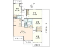 【神奈川県/横浜市鶴見区北寺尾】鶴見西パーク・ホームズ 間取り図